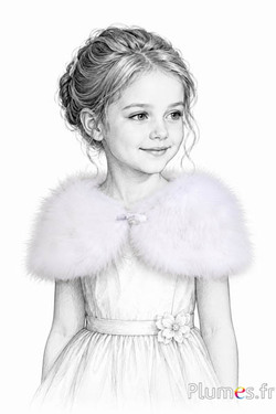 Cape voor kinderen - 85 x 18 cm - wit